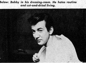 Bobby in his dressing room